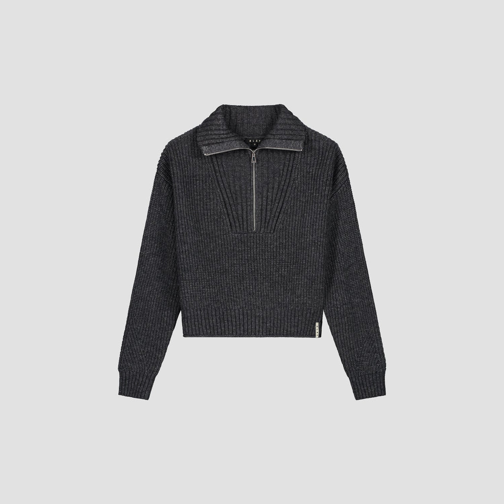 WMN MERINO HALF ZIP KNIT