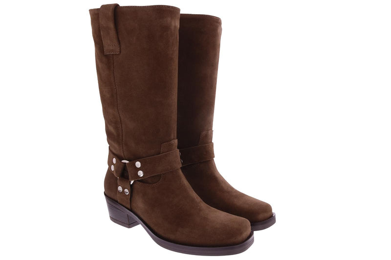 OSATURO High boots cognac brown