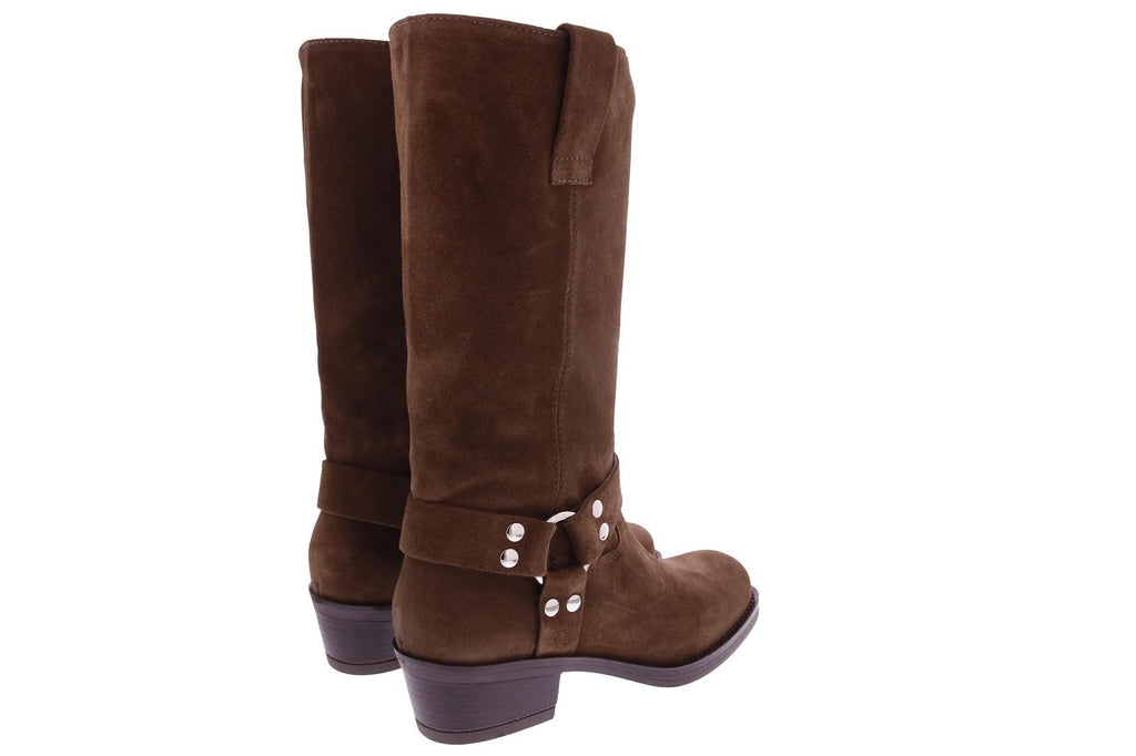 OSATURO High boots cognac brown