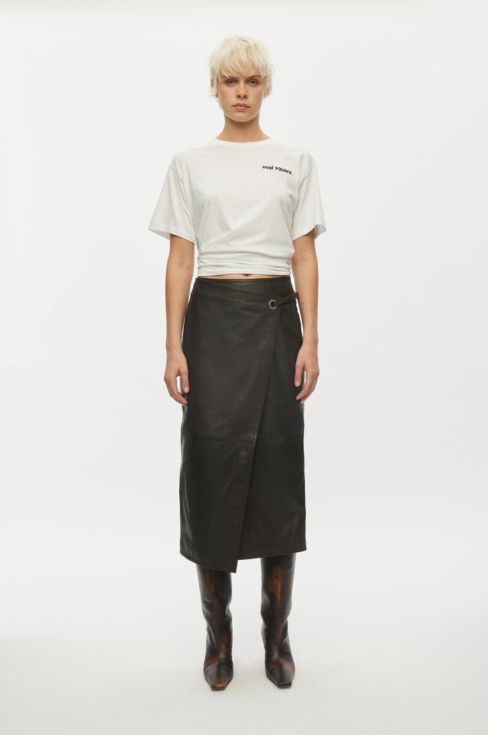 REFLECTION LEATHER SKIRT