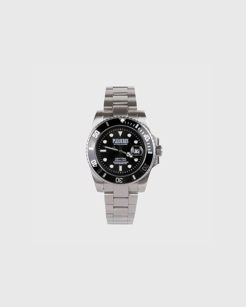 PLEASURES Anytime watch black silver