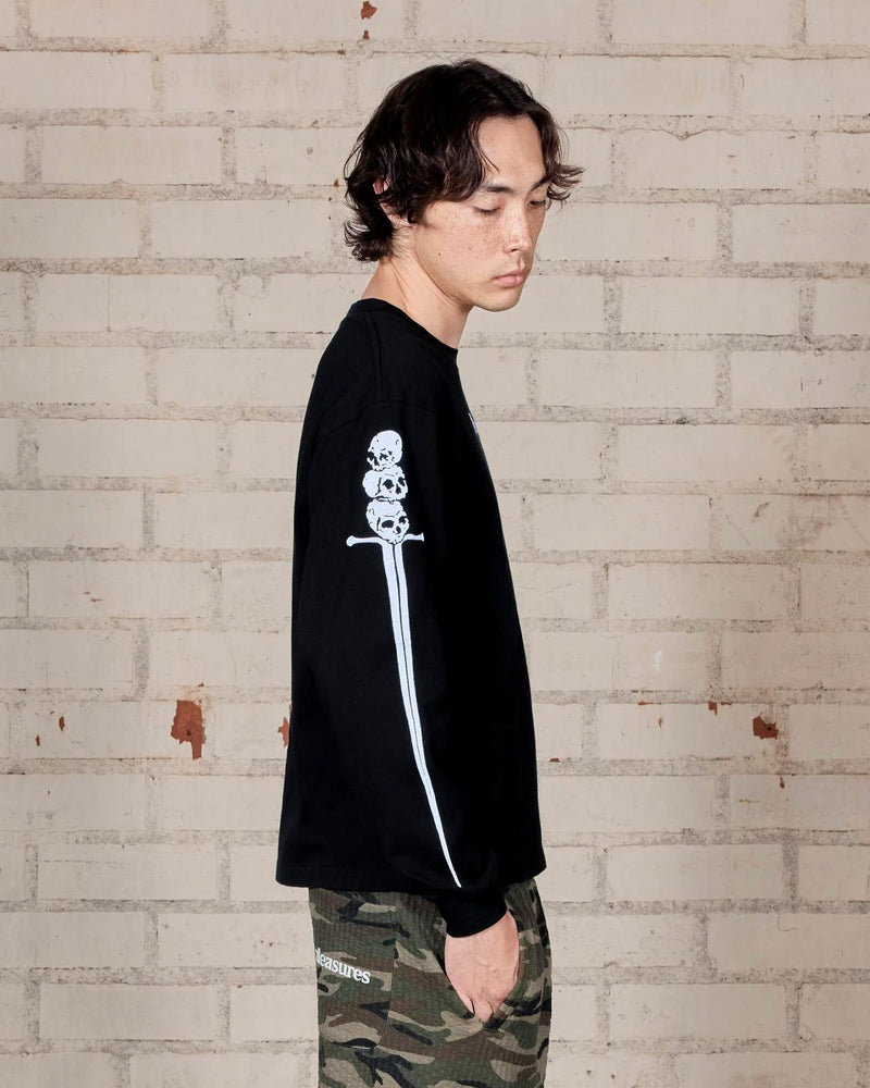 PLEASURES Luster heavyweight longsleeve black