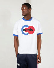 PLEASURES X OASIS 1996 Ringer t-shirt white