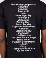 PLEASURES X OASIS All access t-shirt black
