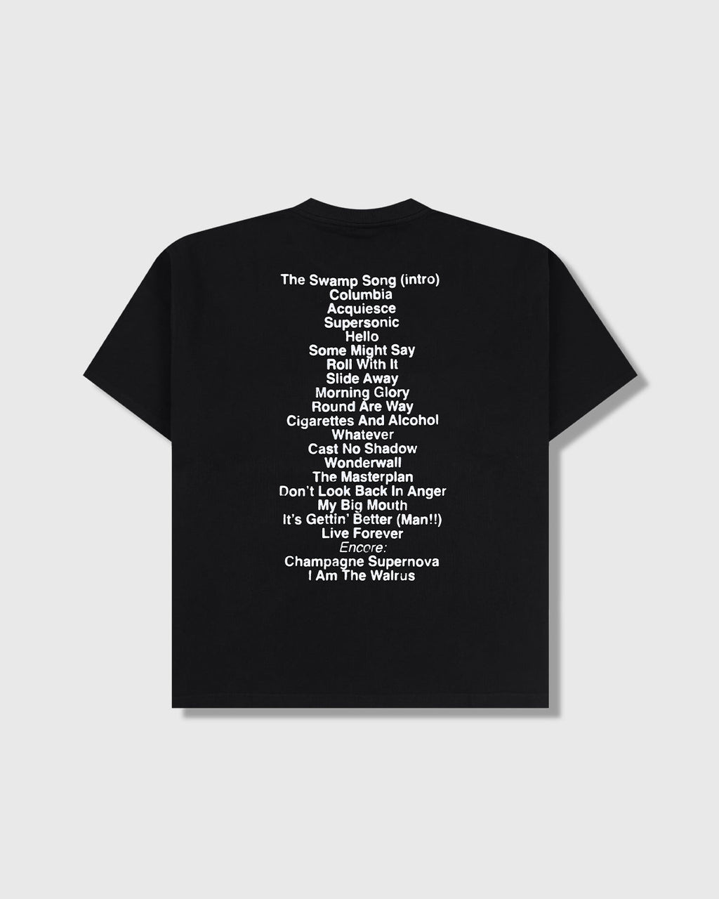 PLEASURES X OASIS All access t-shirt black