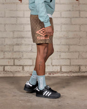 PLEASURES X UMBRO Classic shorts brown