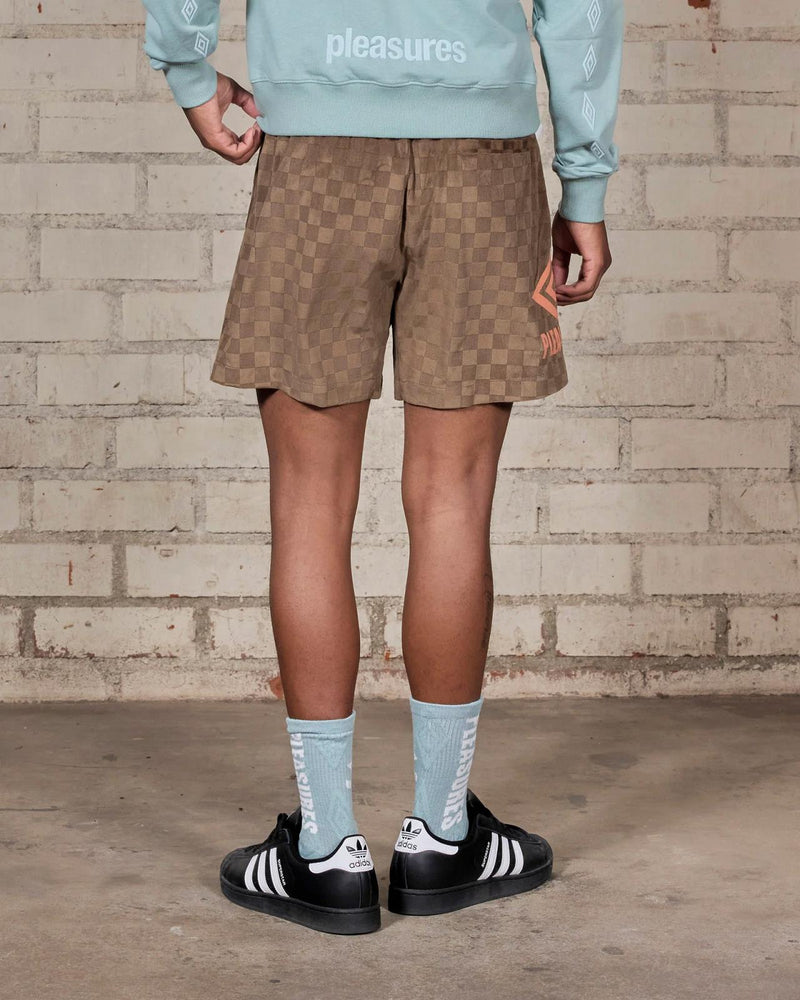 PLEASURES X UMBRO Classic shorts brown
