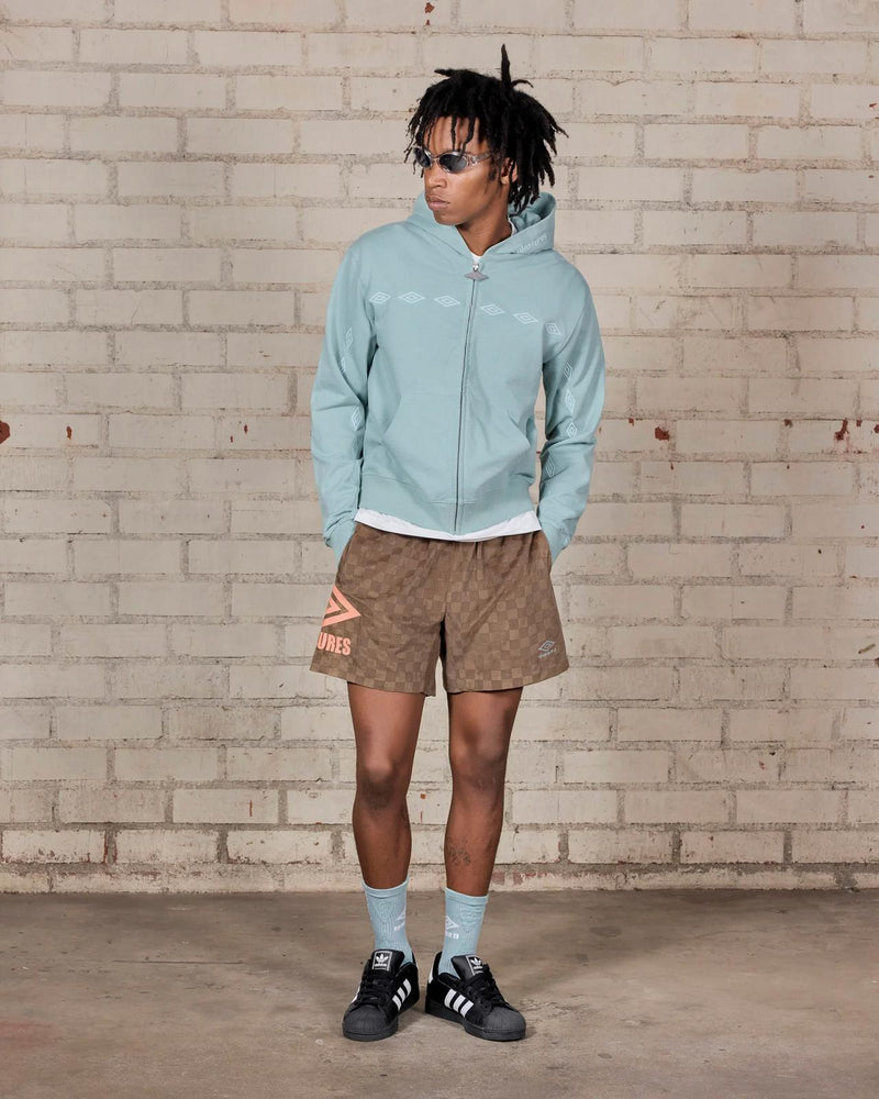 PLEASURES X UMBRO Classic shorts brown