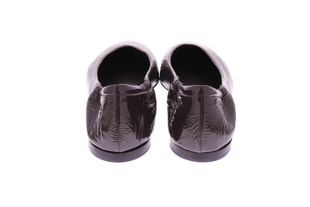POMME D'OR Ballerinas dark brown patent