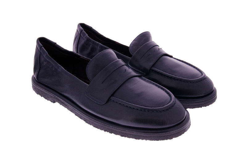 POMME D'OR Loafers navy blue leather - Shop at Monar Antwerp