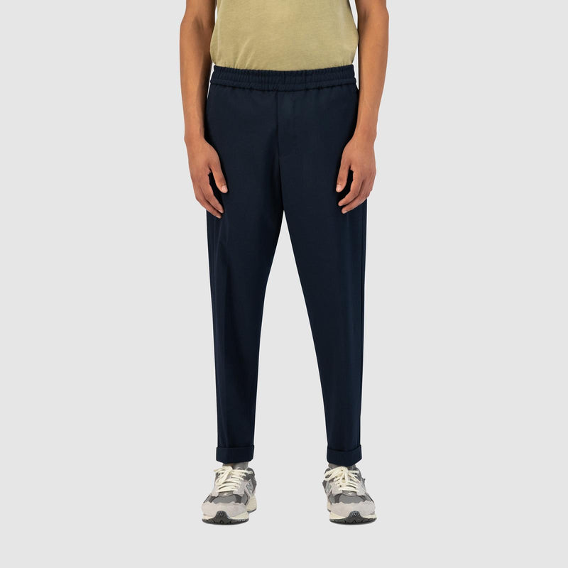 SLIM ELASTICATED TROUSERS