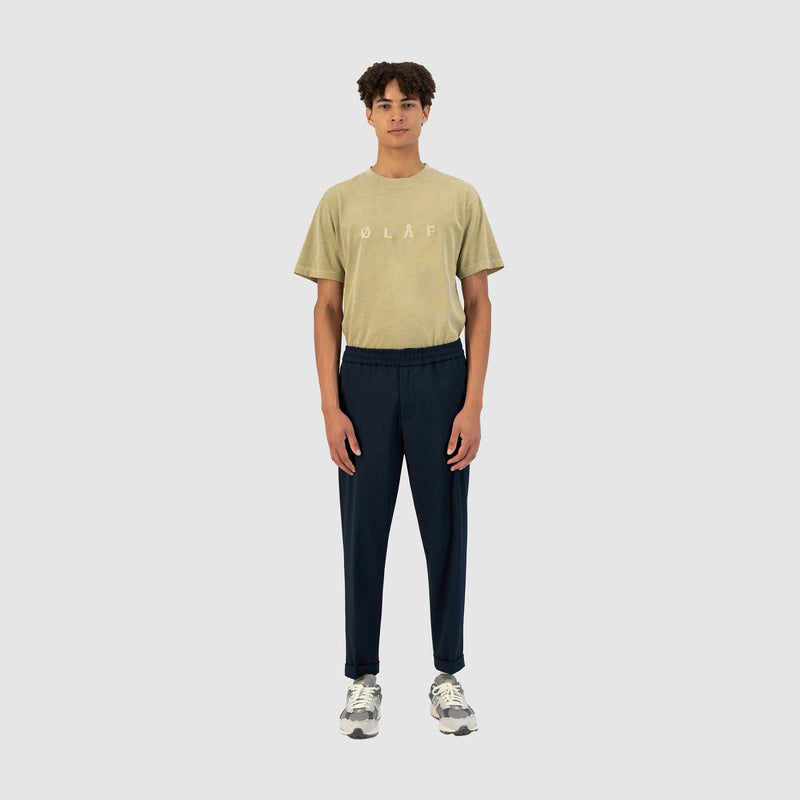 SLIM ELASTICATED TROUSERS