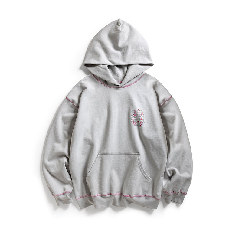 CONTRAST STITCH HOODIE
