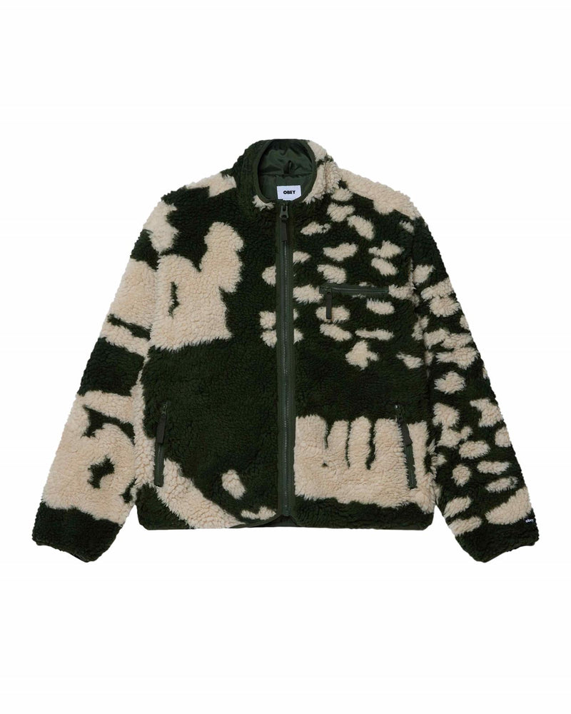 OBEY SHAGGY SHERPA JACKET