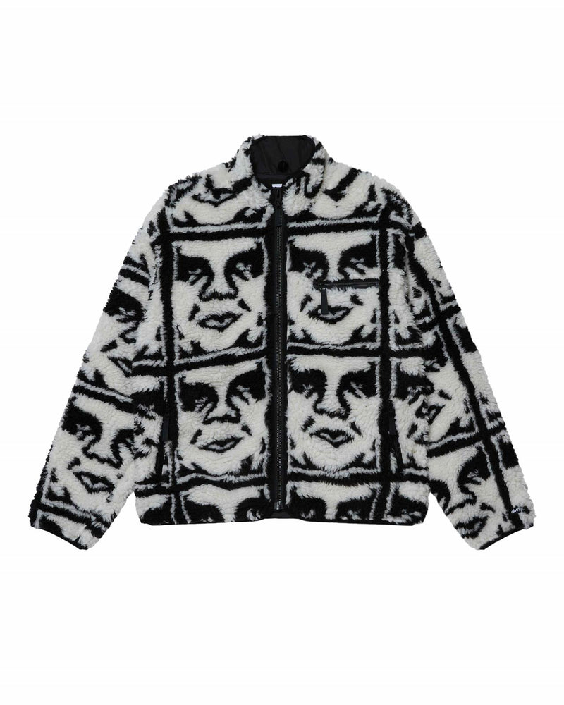 OBEY REPEATED ICON SHERPA JACKET