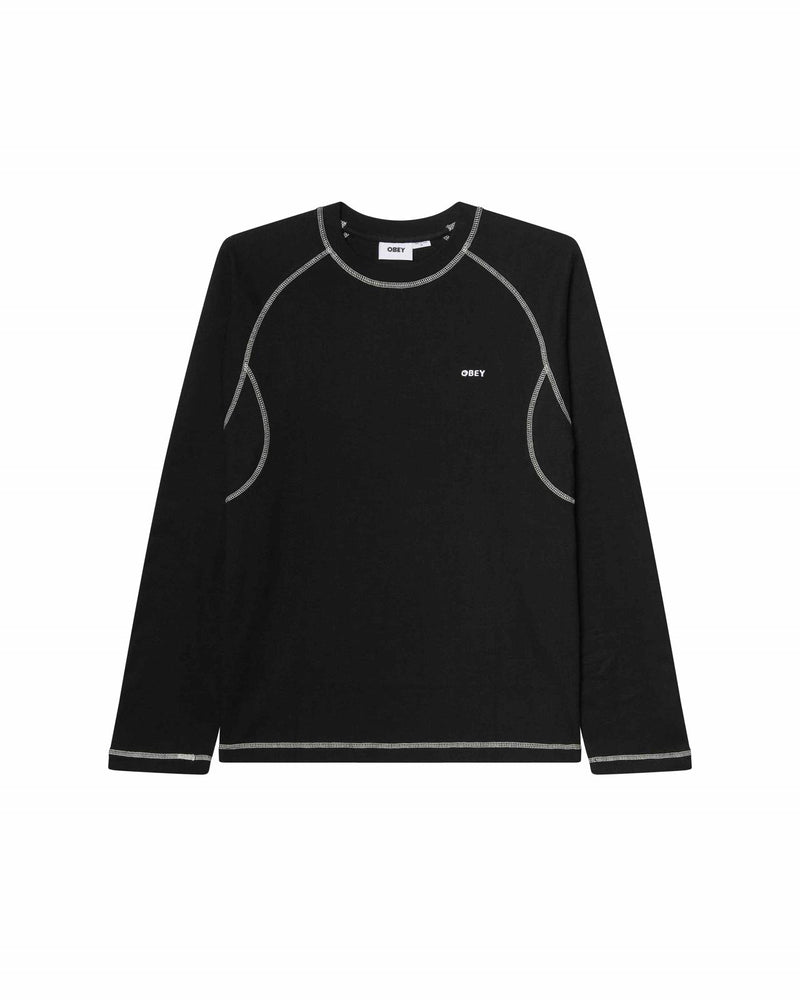 AARON CONTRAST STITCH LS