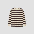 STRIPED RIB CREWNECK