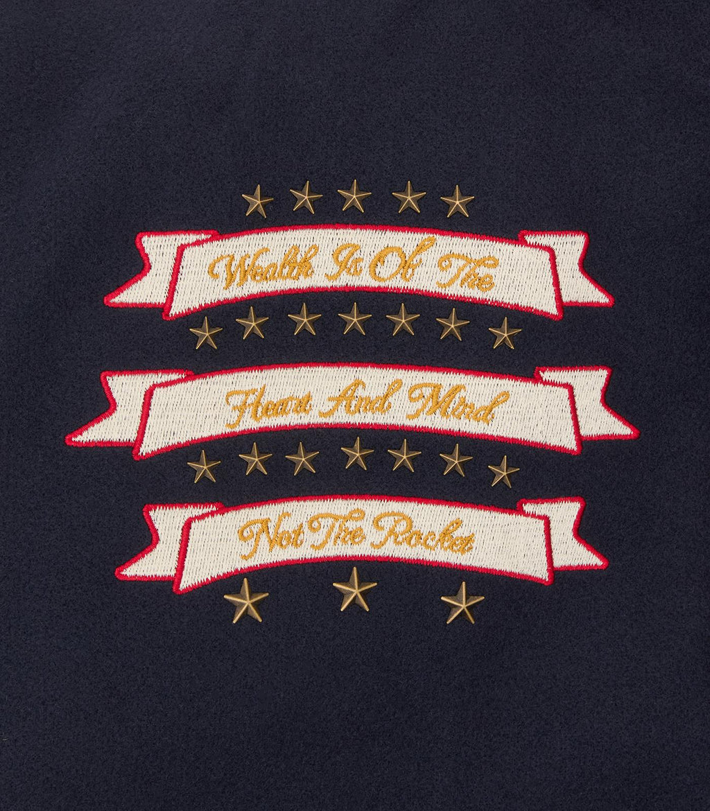 FANFARE SCRIPT LOGO VARSITY JACKET