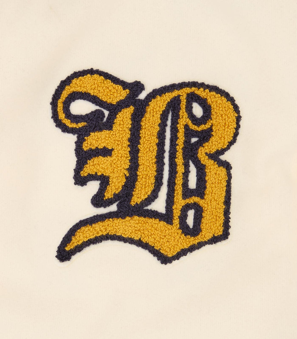 FANFARE SCRIPT LOGO VARSITY JACKET