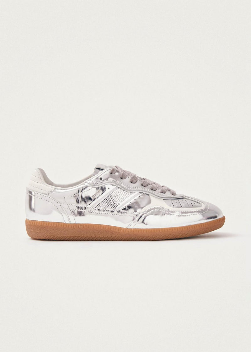 TB.490 RIFE SHIMMER SILVER CREAM LEATHER SNEAKERS