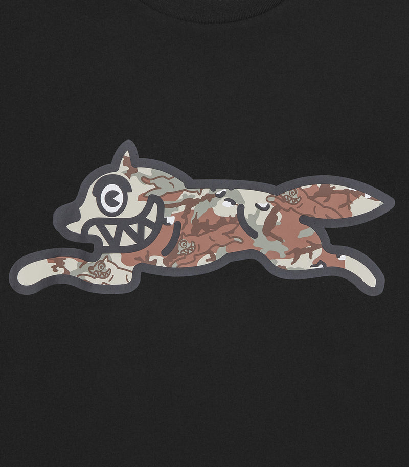 CHOC CHIP CAMO RUNNING DOG T-SHIRT