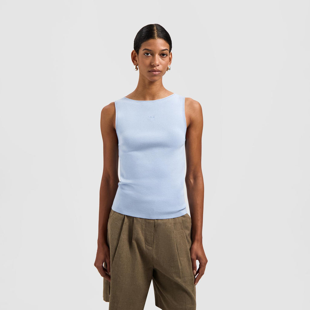 RETRO LOGO SLEEVELESS KNIT