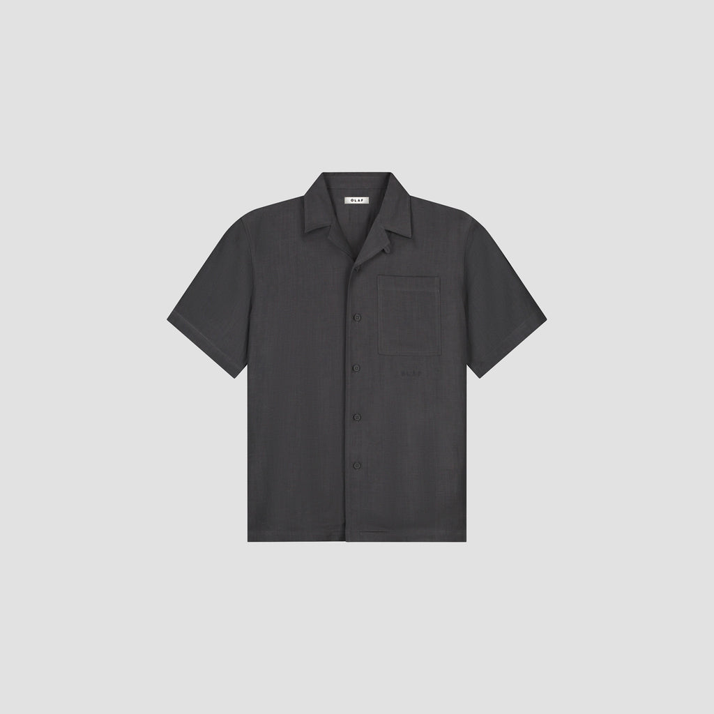 LINEN BLEND SS SHIRT
