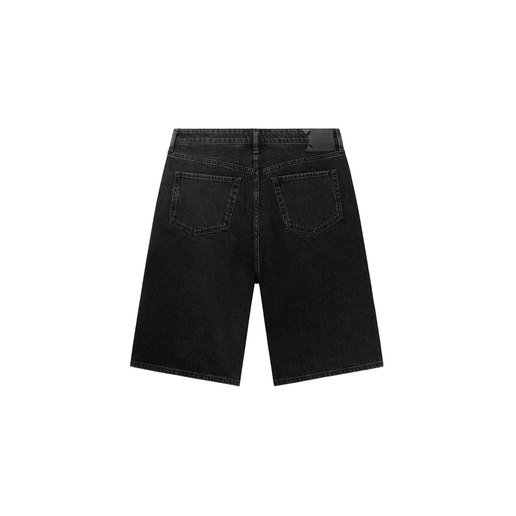 LASER MONOGRAM DENIM SHORTS