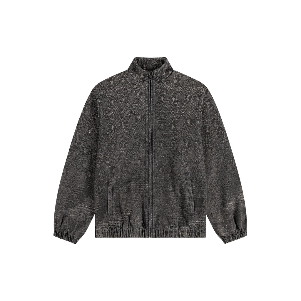DENIM SNAKE TRACK JACKET