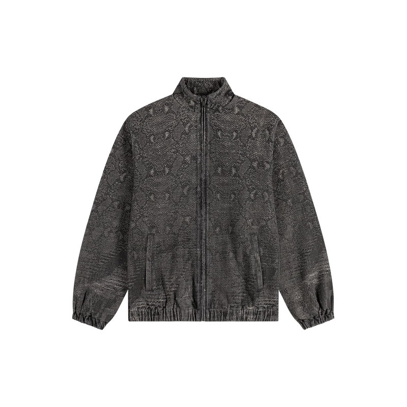 DENIM SNAKE TRACK JACKET