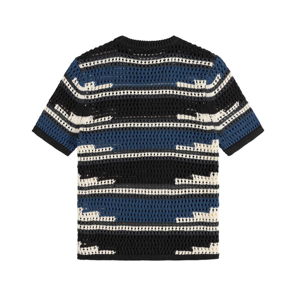 KENTE STRIPE KNIT SHIRT