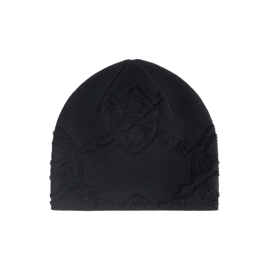 TEXTURED SHIELD SKULL CAP BEANIE