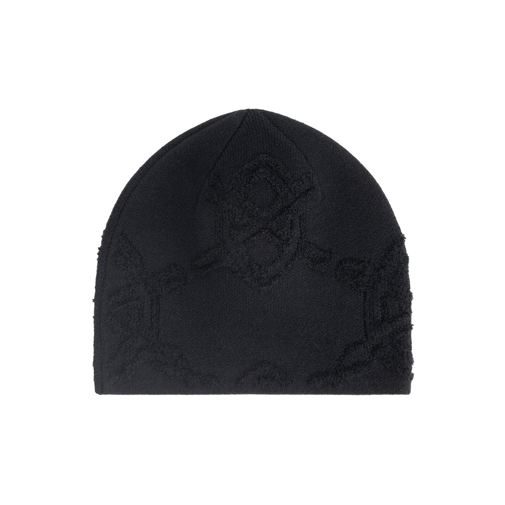 TEXTURED SHIELD SKULL CAP BEANIE