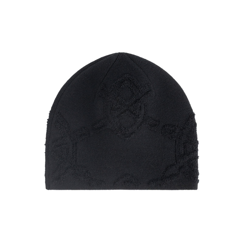TEXTURED SHIELD SKULL CAP BEANIE