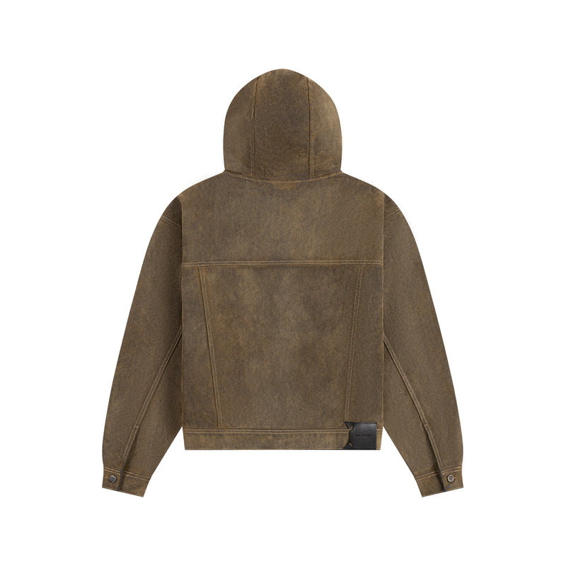 VELVET SHIELD DENIM JACKET