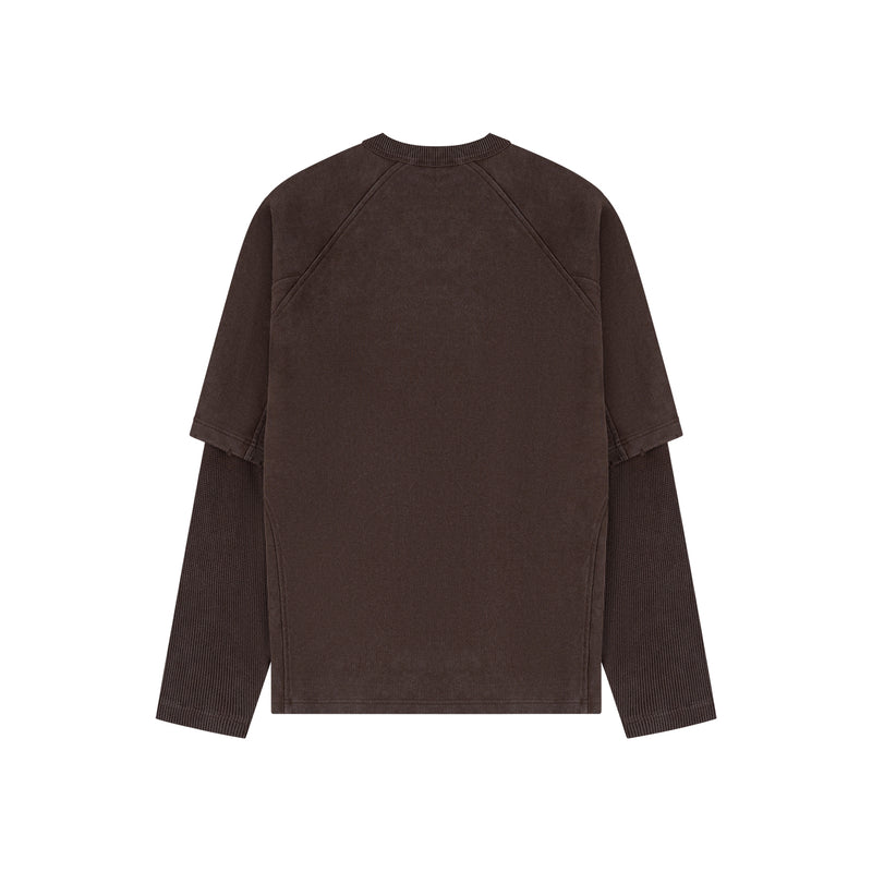 RAGLAN STACKED LAYERED LS T-SHIRT