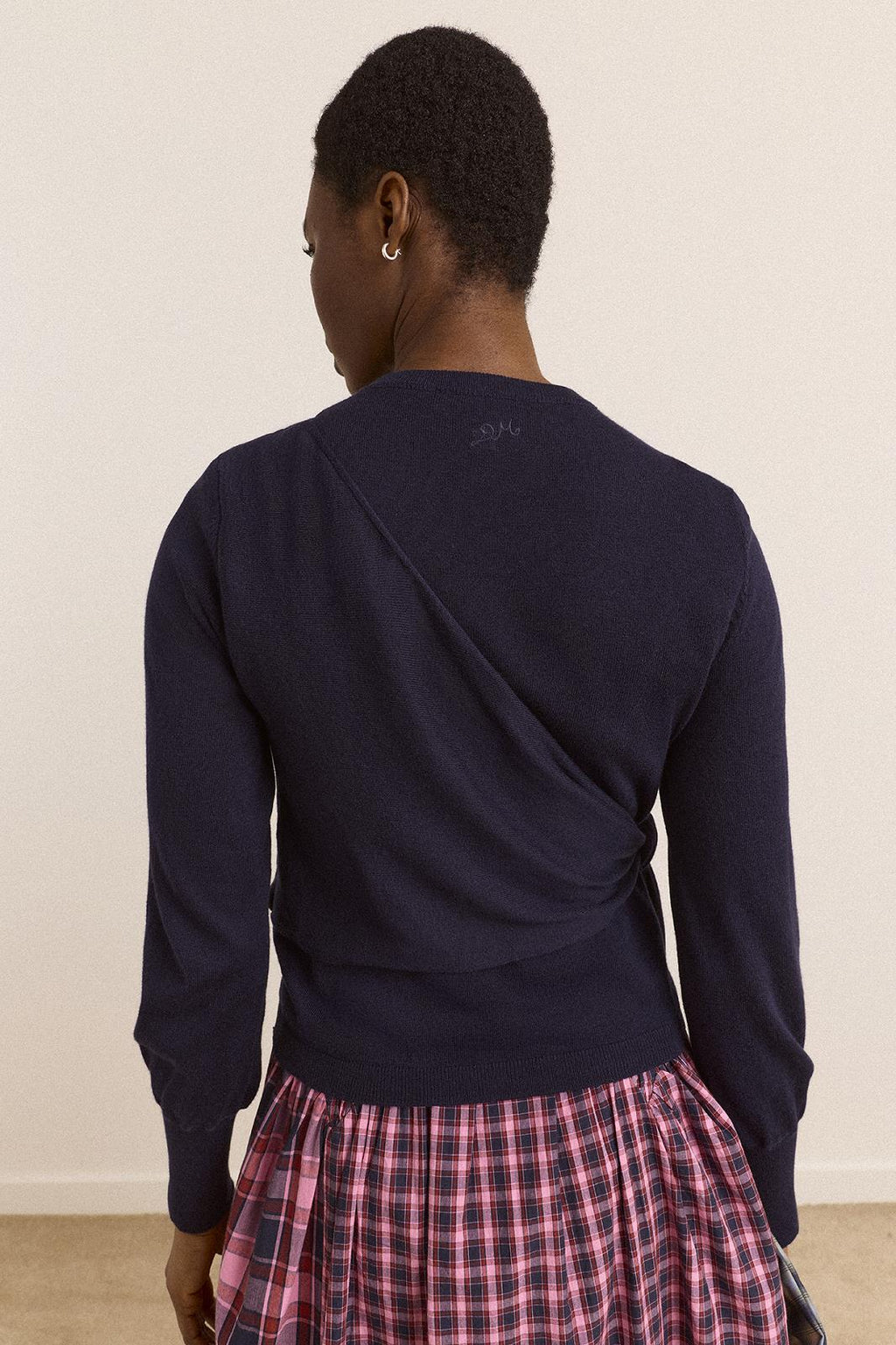 VENNA WRAP MERINO WOOL CARDIGAN