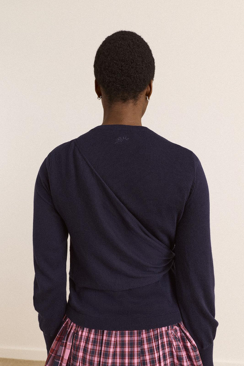 VENNA WRAP MERINO WOOL CARDIGAN