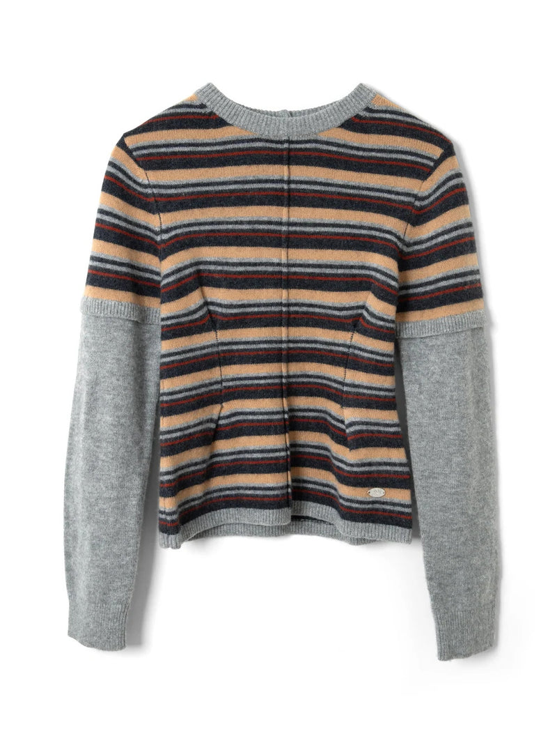 CLARA DOUBLE SLEEVE MERINO WOOL JUMPER