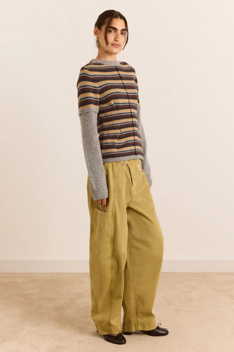 CLARA DOUBLE SLEEVE MERINO WOOL JUMPER