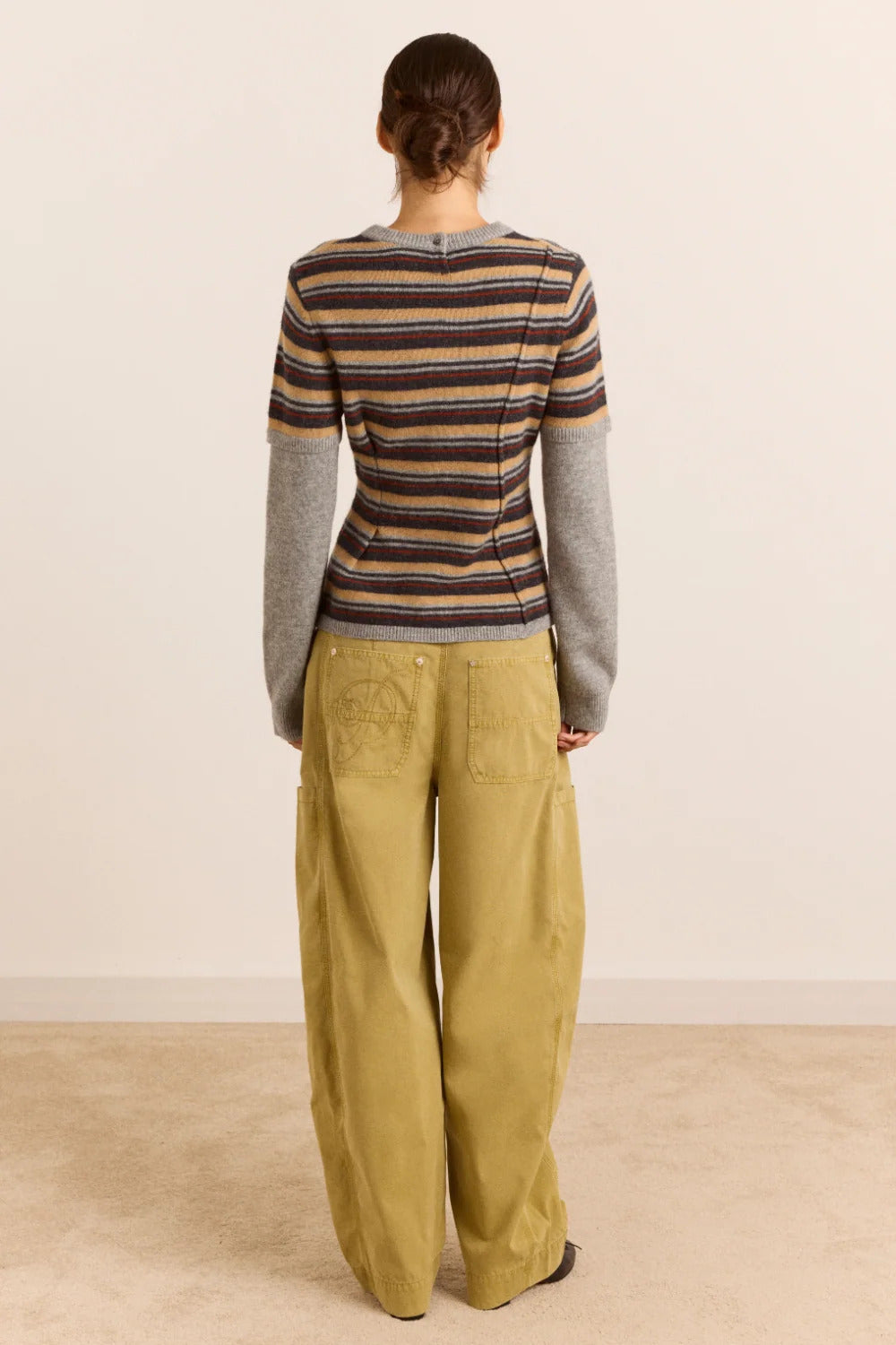 CLARA DOUBLE SLEEVE MERINO WOOL JUMPER