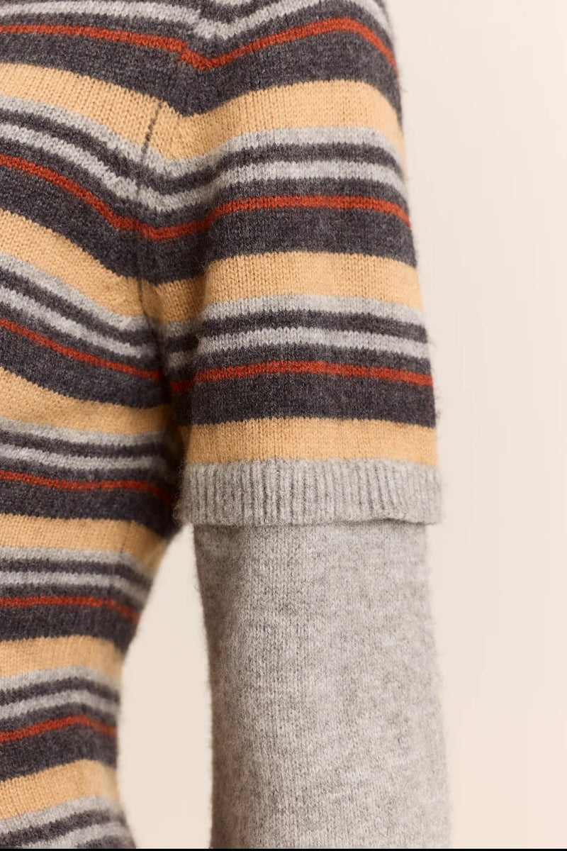 CLARA DOUBLE SLEEVE MERINO WOOL JUMPER