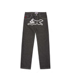 RIPSTOP RUNNING DOG DOUBLE SCOOP DENIM PANTS