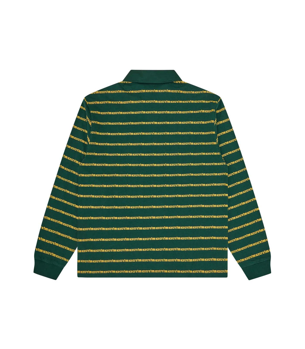 RUNNING DOG STRIPED RUGBY SHIRT