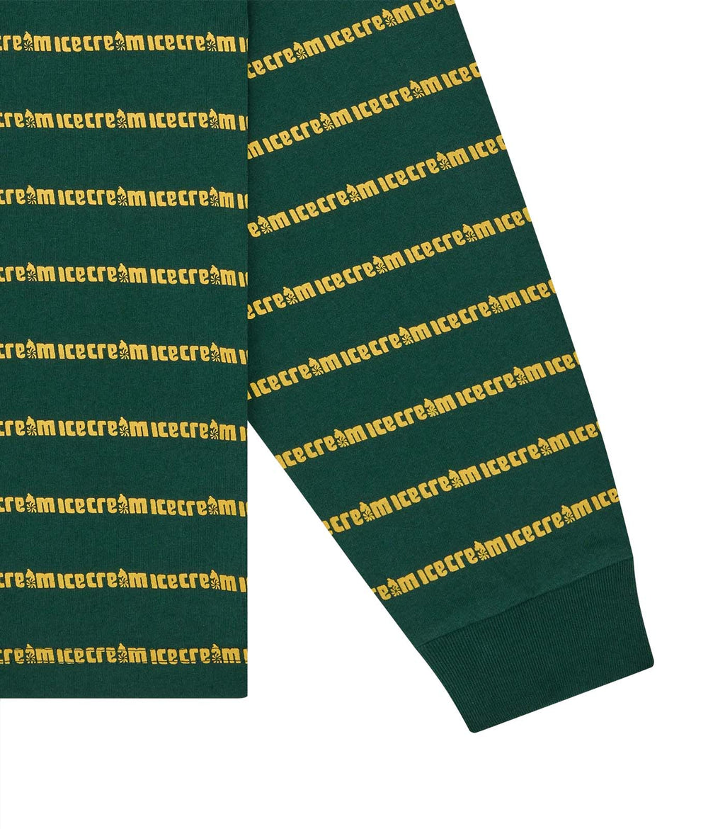 RUNNING DOG STRIPED RUGBY SHIRT