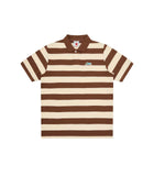 RUNNING DOG STRIPED POLO SHIRT