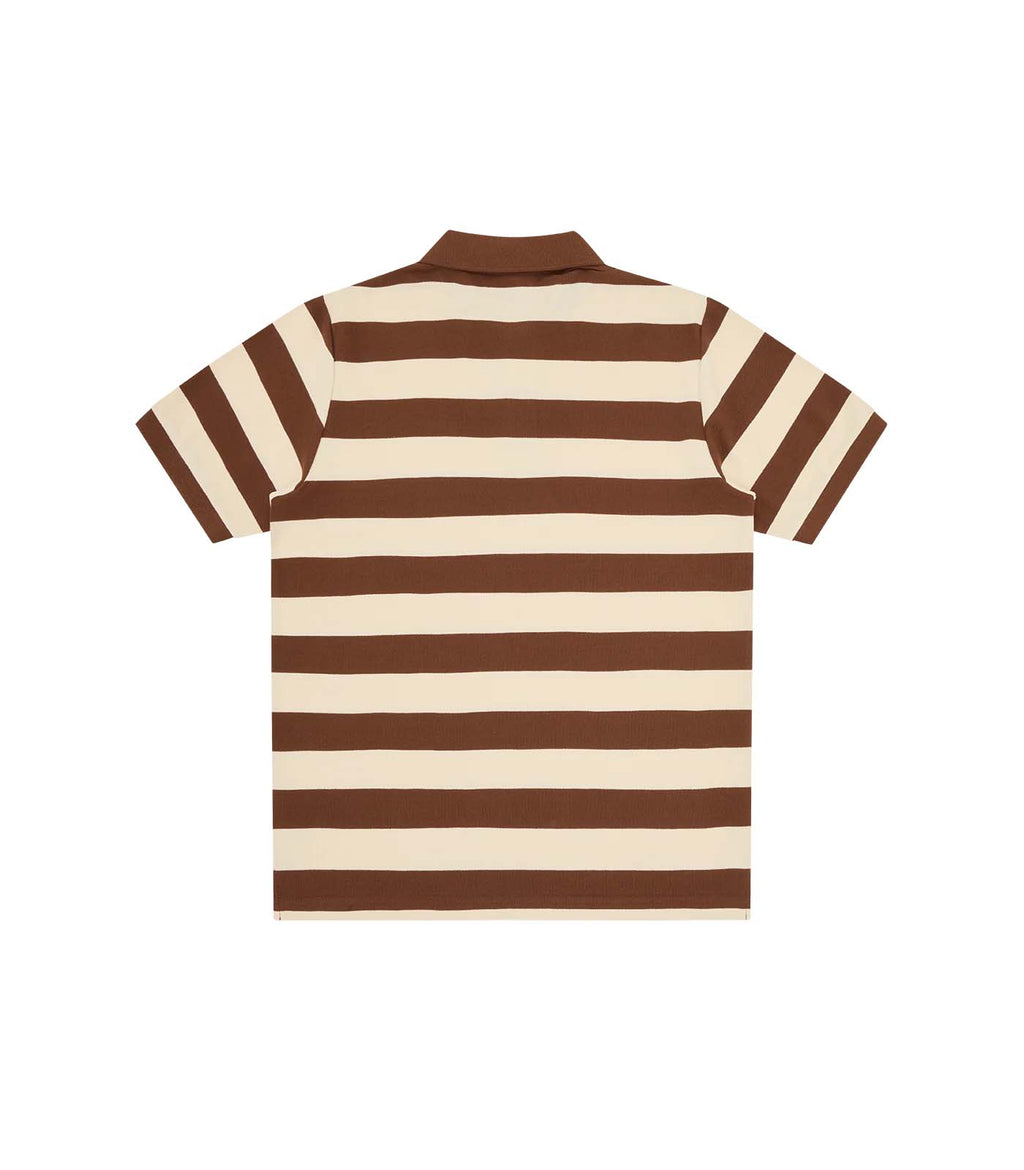 RUNNING DOG STRIPED POLO SHIRT