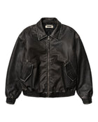 BUE WASHED PU JACKET