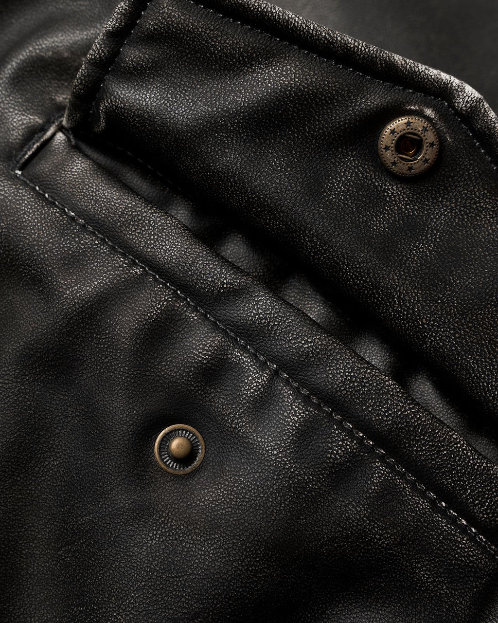 BUE WASHED PU JACKET