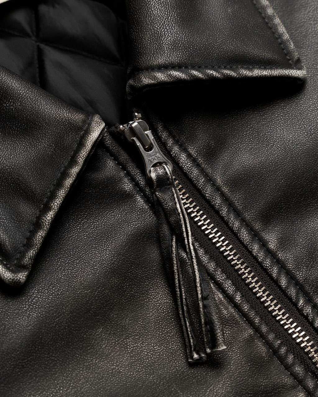 BUE WASHED PU JACKET